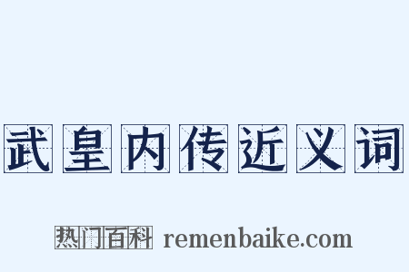 武皇内传近义词是什么意思的图片
